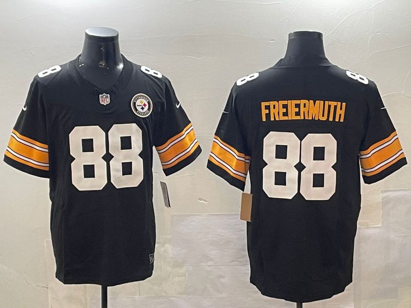 Men Pittsburgh Steelers #88 Freiermuth Black 2024 Nike Limited NFL Jersey style 01081->pittsburgh steelers->NFL Jersey